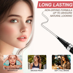 LAVONE dual-ended brush displayed for blending and shaping