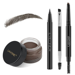 LAVONE front packaging displaying complete eyebrow and eyeliner kit benefit convenience