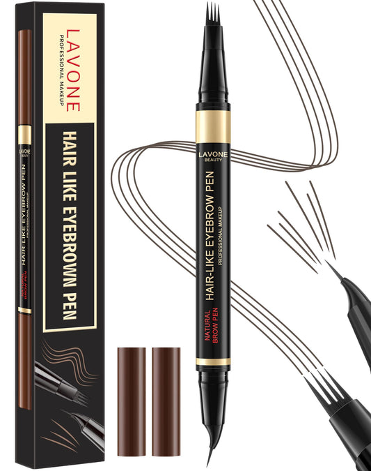 LAVONE front packaging showing medium brown pen and brush benefit clear presentation