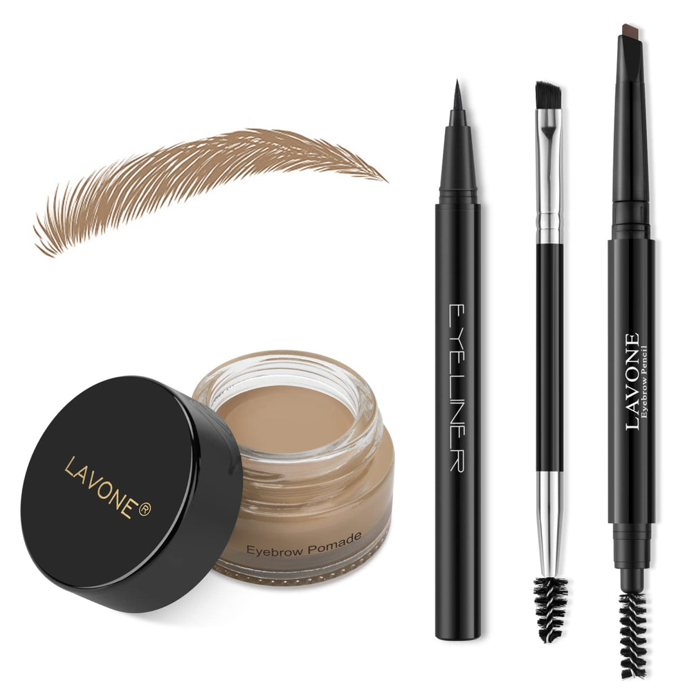 LAVONE front packaging showing full eyebrow kit and benefits