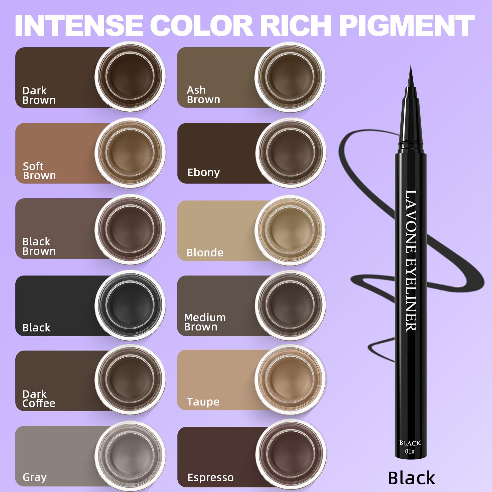 LAVONE gel pot texture close-up demonstrating creamy pigment payoff