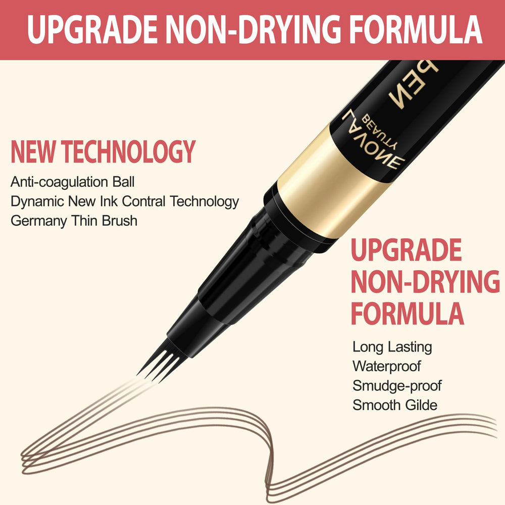 LAVONE microblading 4-tip detail creating hair-like strokes benefit realistic texture