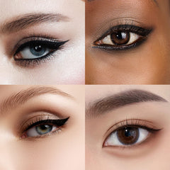 LAVONE eyeliner next to a ruler showing compact size and travel-friendly benefit