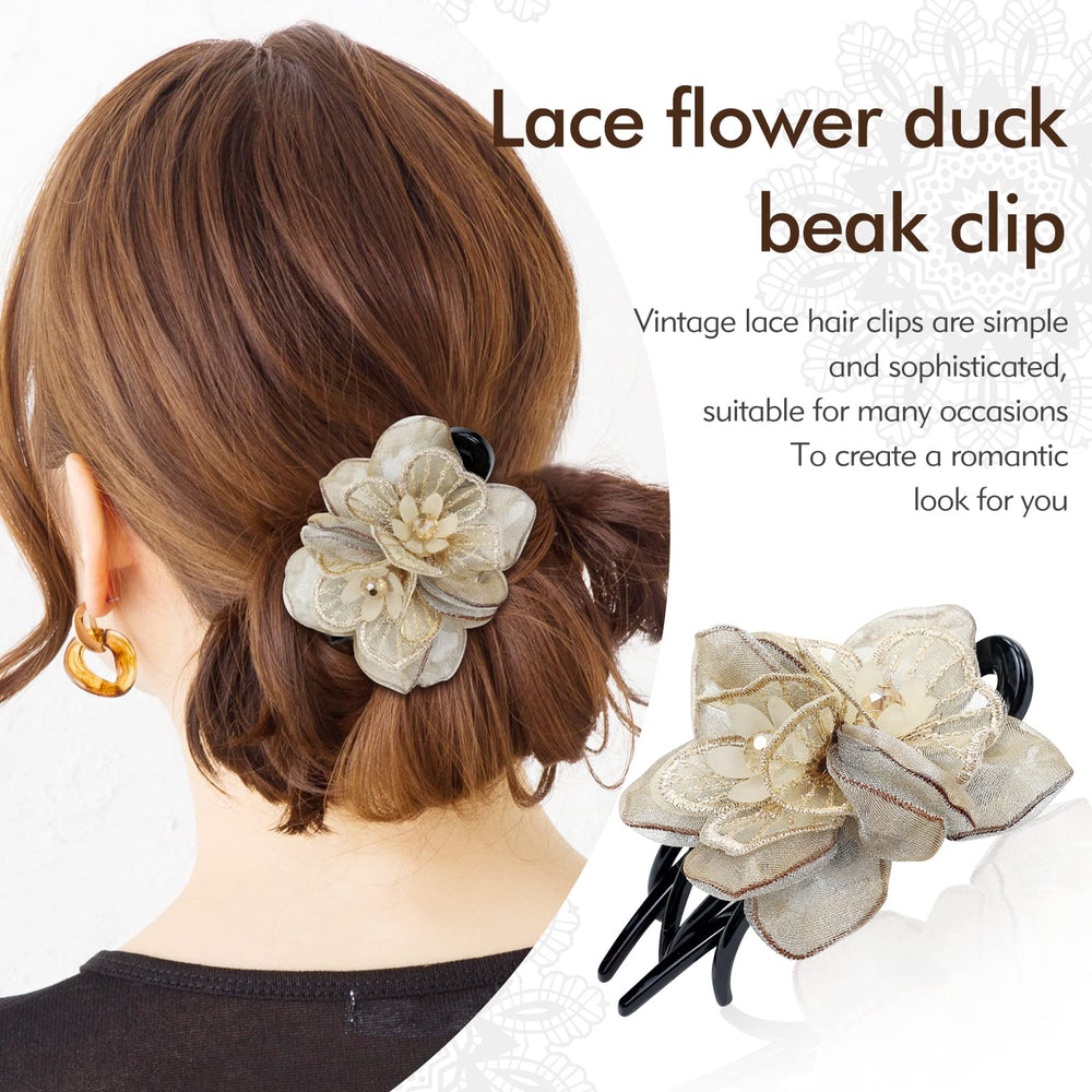 Lawie clip securing a bun in model’s hair illustrating easy styling and comfortable hold