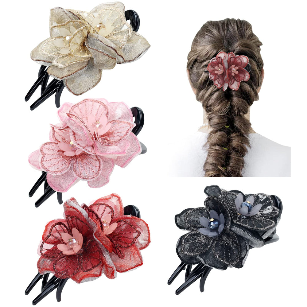 Lawie close-up of embroidered mesh flower detailing highlighting texture and craftsmanship benefit
