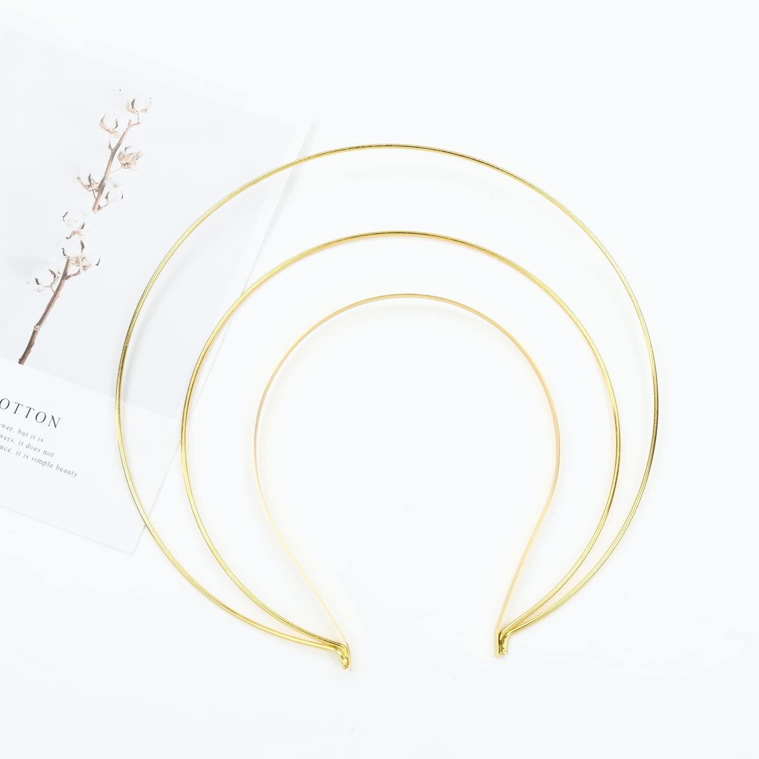 Lawie decorated halo with pearls and rhinestones showing DIY potential