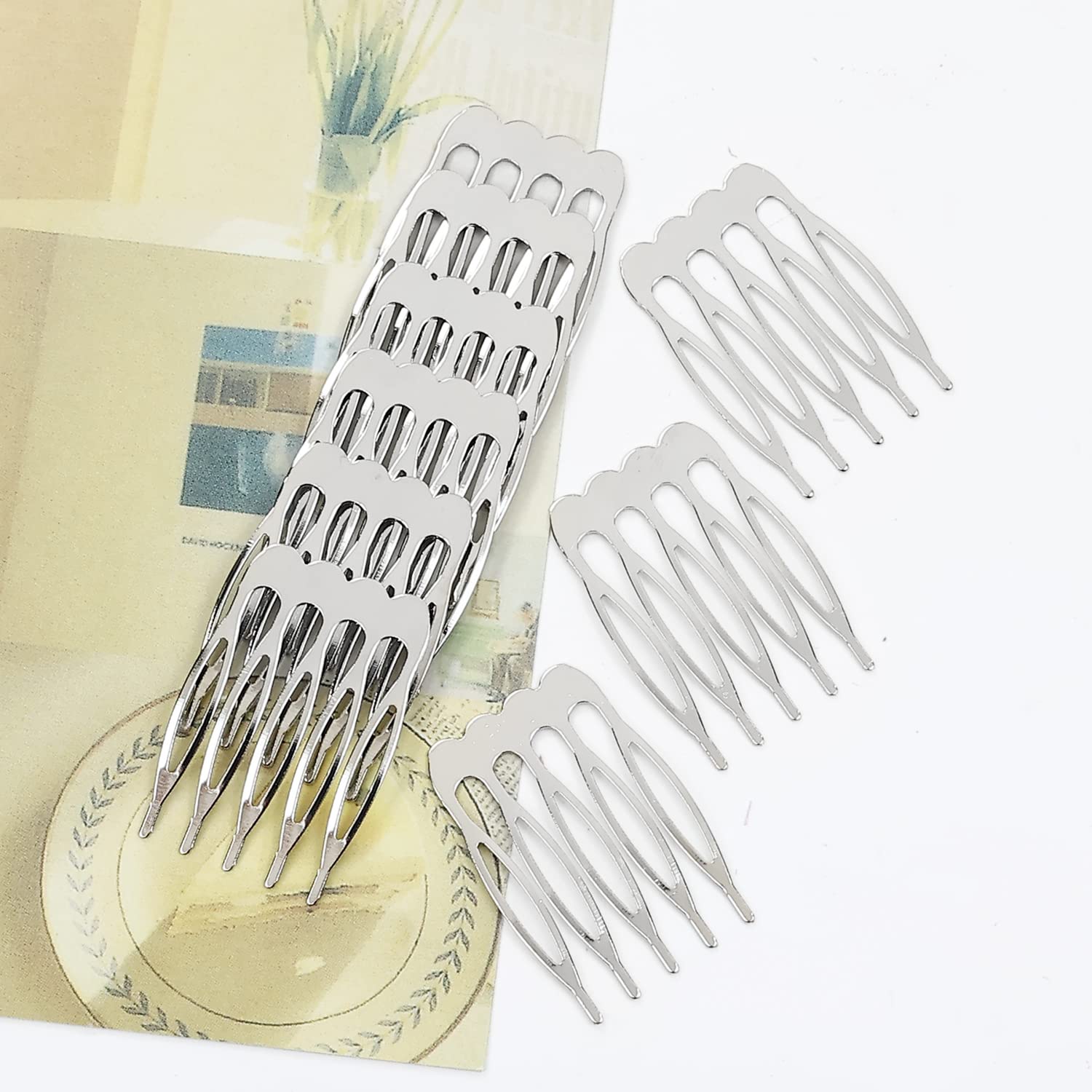 Lawie embellished comb with pearls showing DIY decorative use