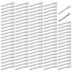 Lawie front view of 100-pack showing quantity and silver finish, ideal for salons