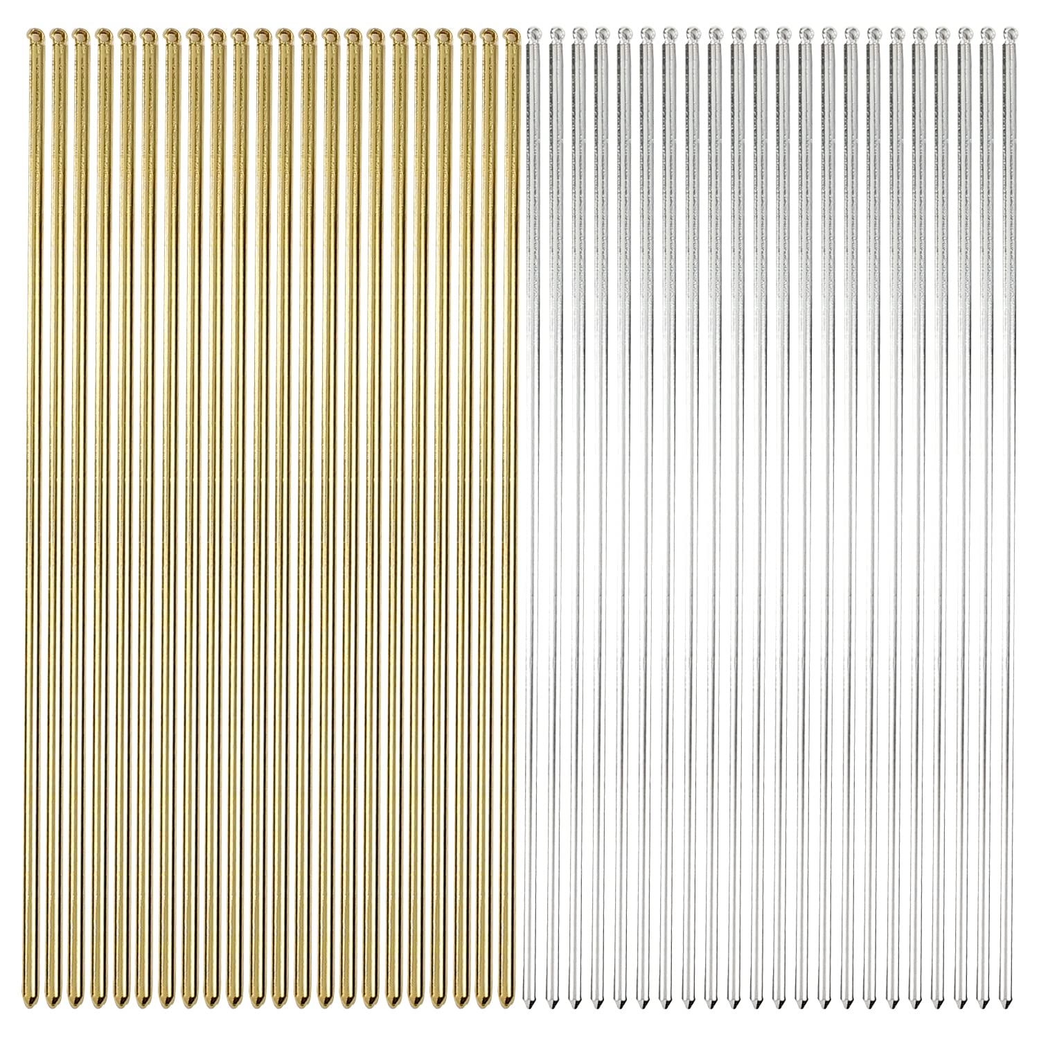 Lawie front packaging showing 40-pack gold and silver hair sticks for versatile styling
