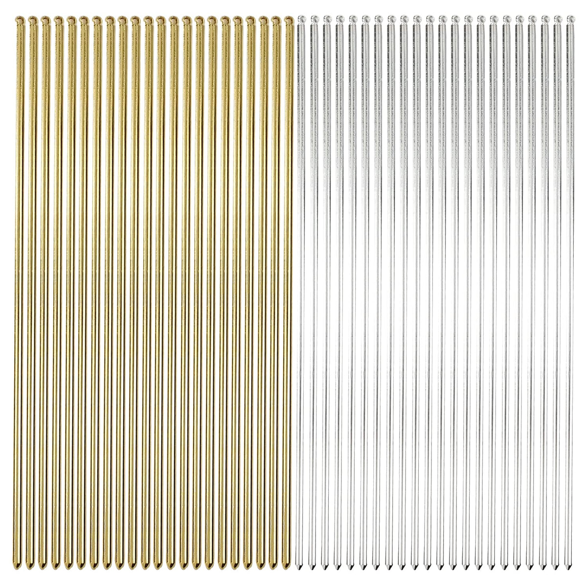 Lawie front packaging showing 40-pack gold and silver hair sticks for versatile styling