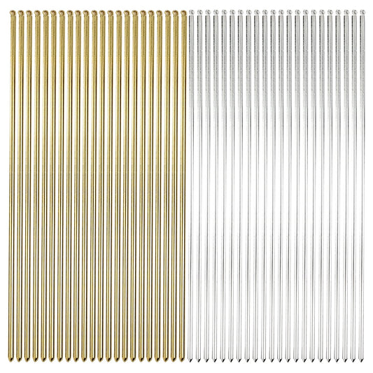 Lawie front packaging showing 40-pack gold and silver hair sticks for versatile styling