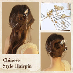Lawie in hair bun styling demonstrating secure hold with decorative flair