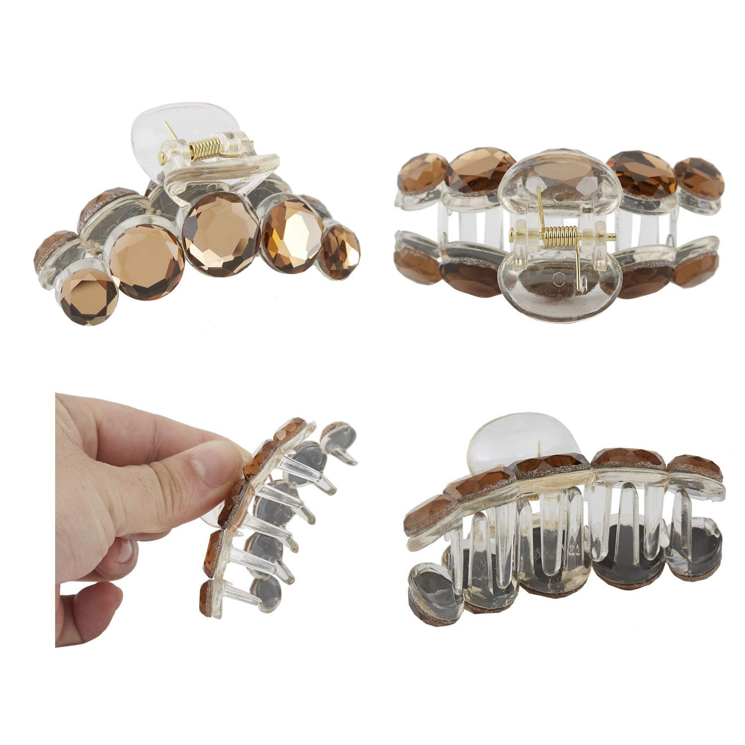 Lawie clips staged on a vanity, stylish accessory for daily wear