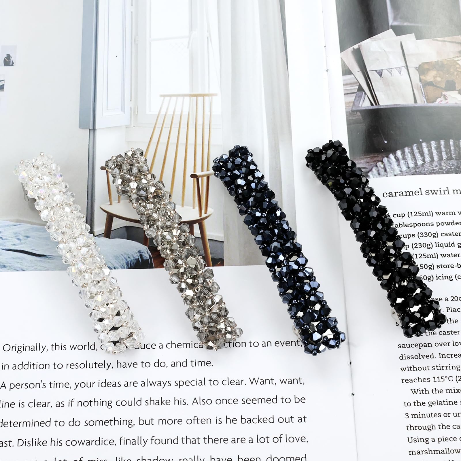 Lawie worn at a party illustrating how barrettes add sparkle to dressy looks