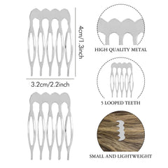 Lawie side view of 10-teeth comb demonstrating secure hair hold