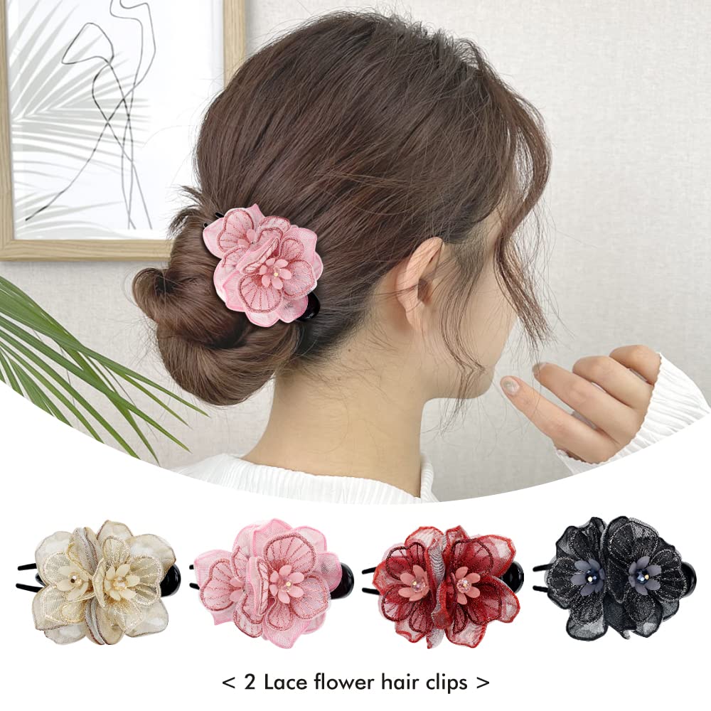 Lawie side view showing plastic duckbill clip and metal spring for secure hair hold benefit