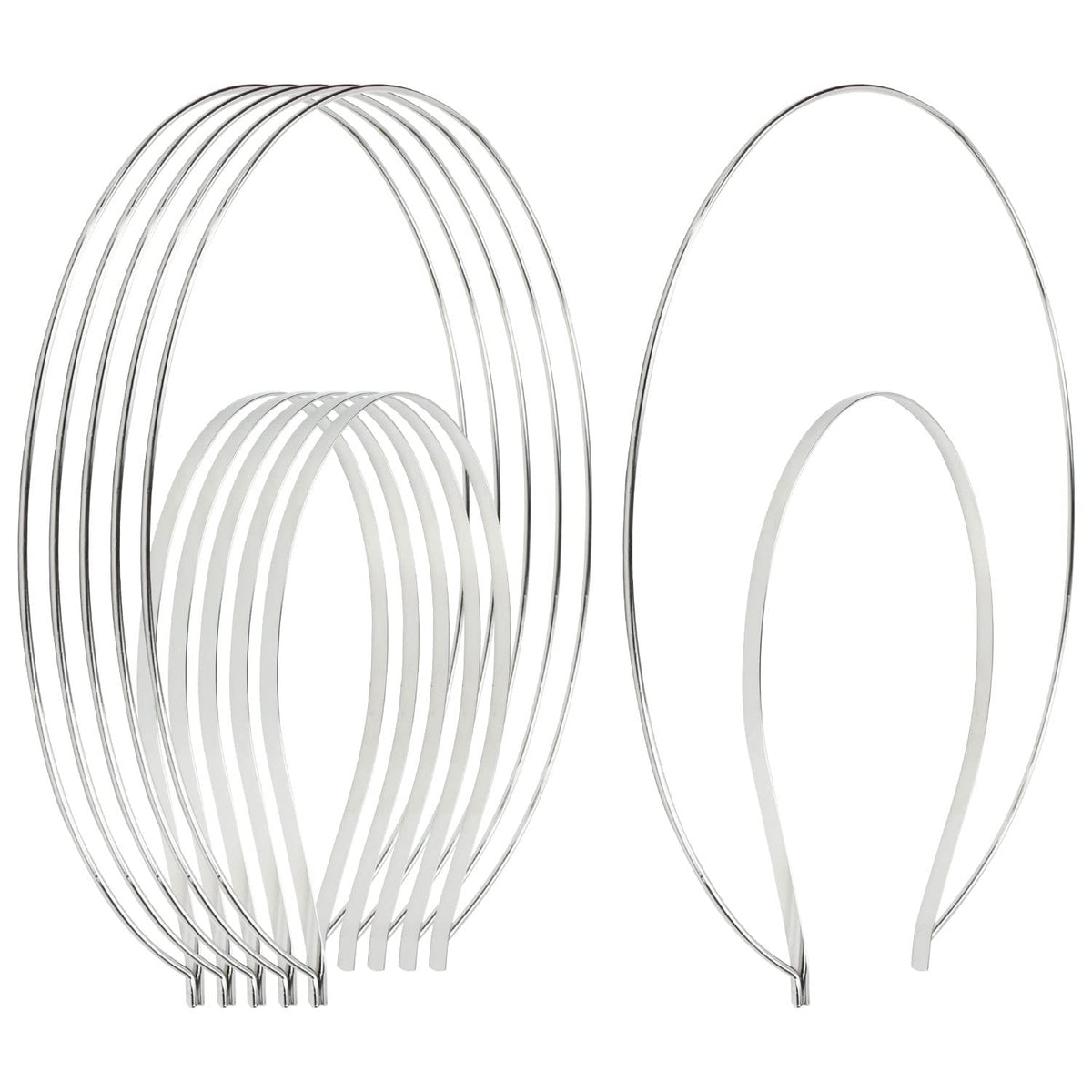 Lawie silver halo crown front view showing clean metal finish and lightweight benefit