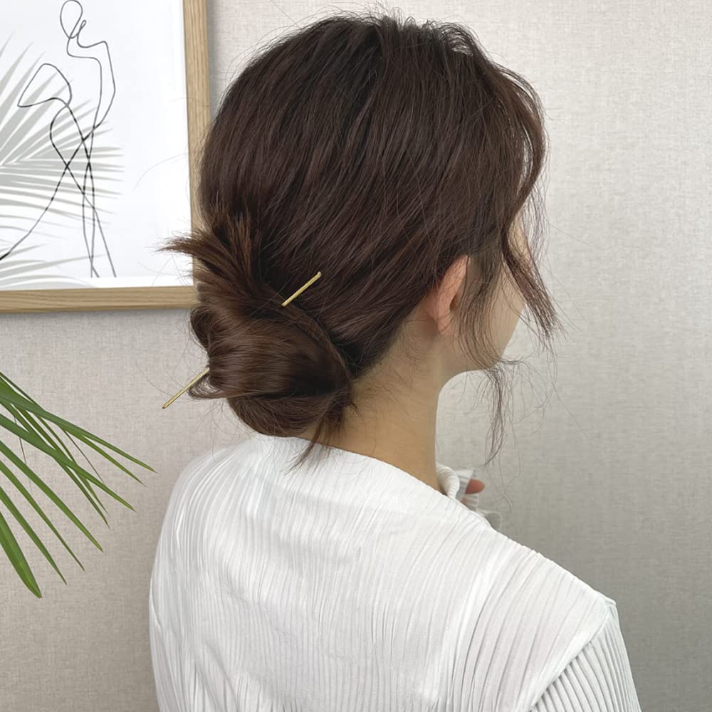 Lawie hair sticks holding a high bun offering stable support and comfortable wear