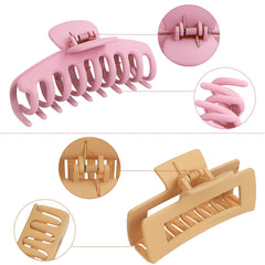 LAXIZAR rectangular clip close-up showing teeth and secure grip for thicker hair