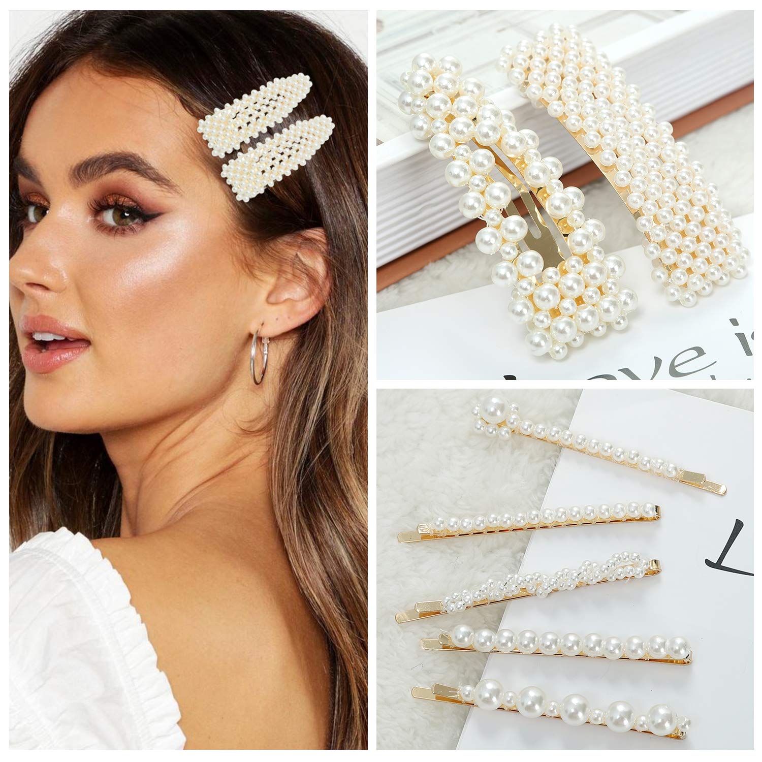 LAXIZAR styling in hair showing layered clips for an on-trend dressed-up look