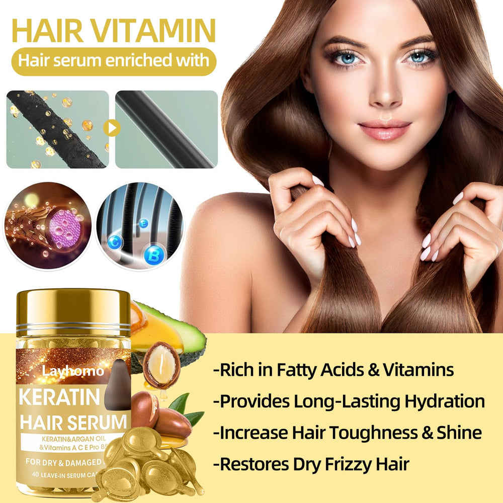 Layhomo applying serum on damp hair for smoother styling