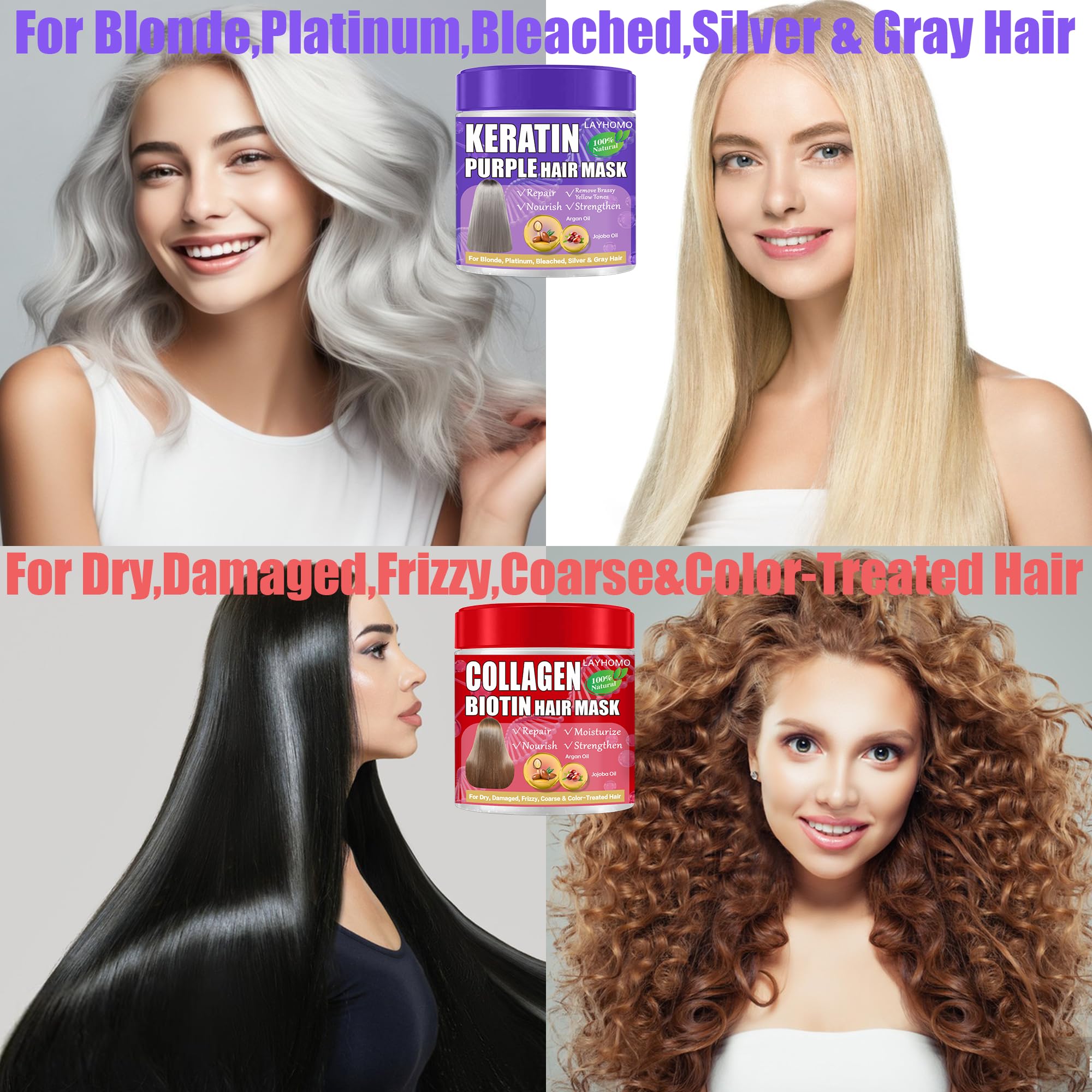 Layhomo duo on bathroom shelf staged for daily hair care routine benefit