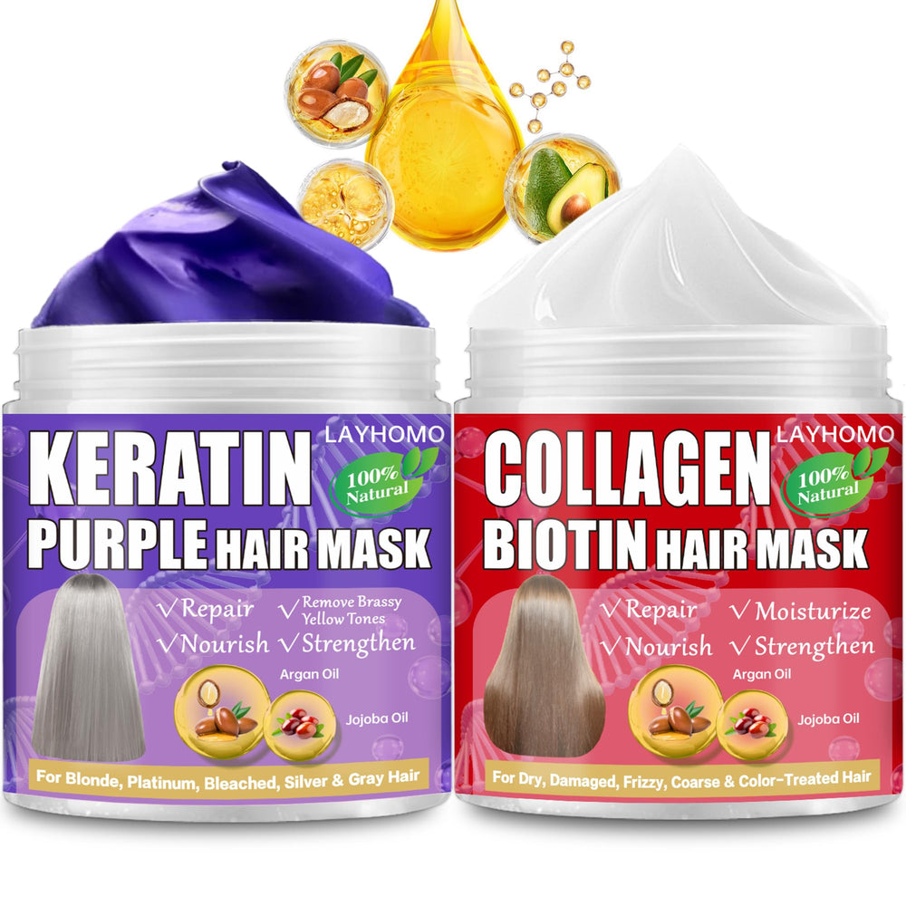 Layhomo purple mask front jar showing label and cooling toning benefit