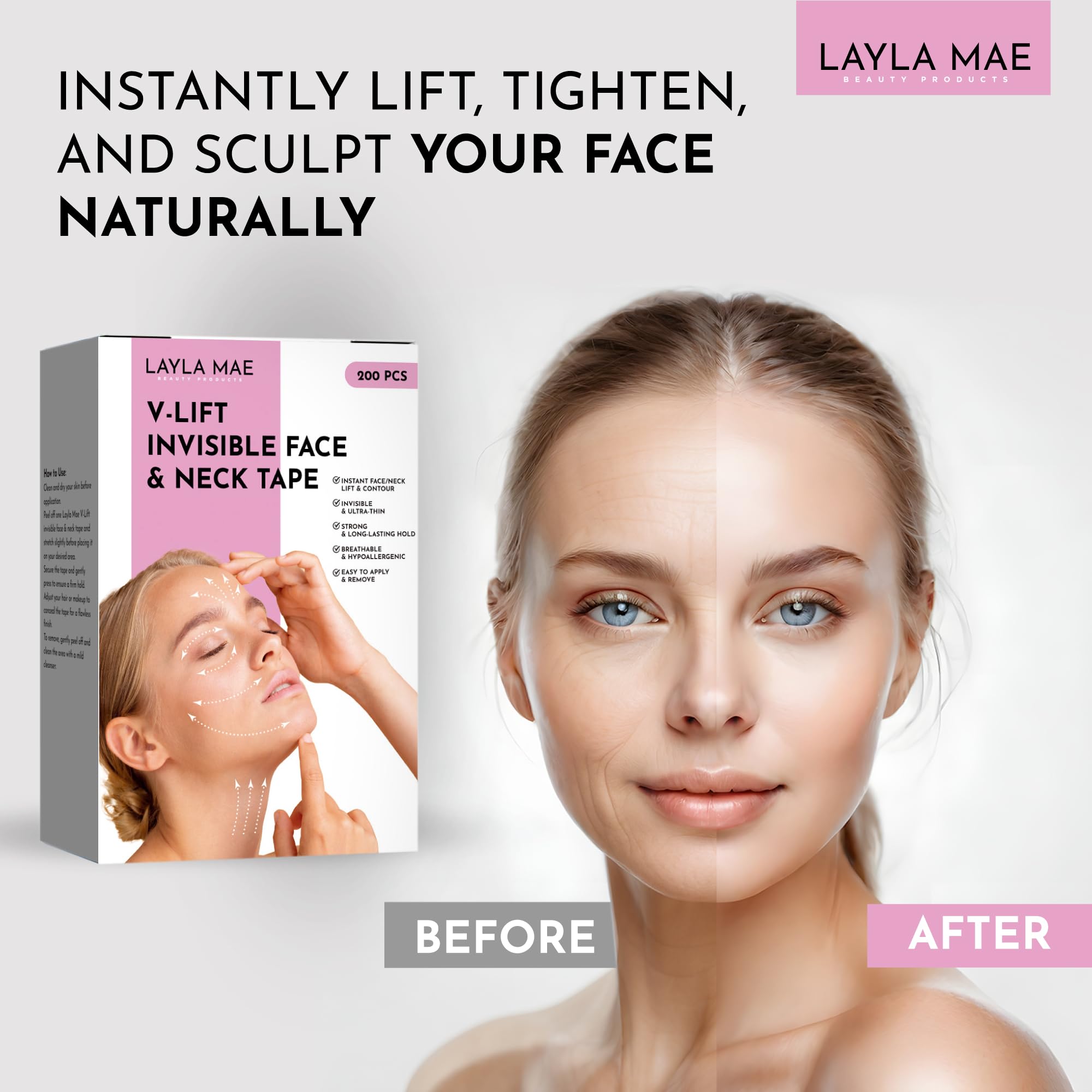 Layla Mae size comparison in hand showing compact strips for precise placement