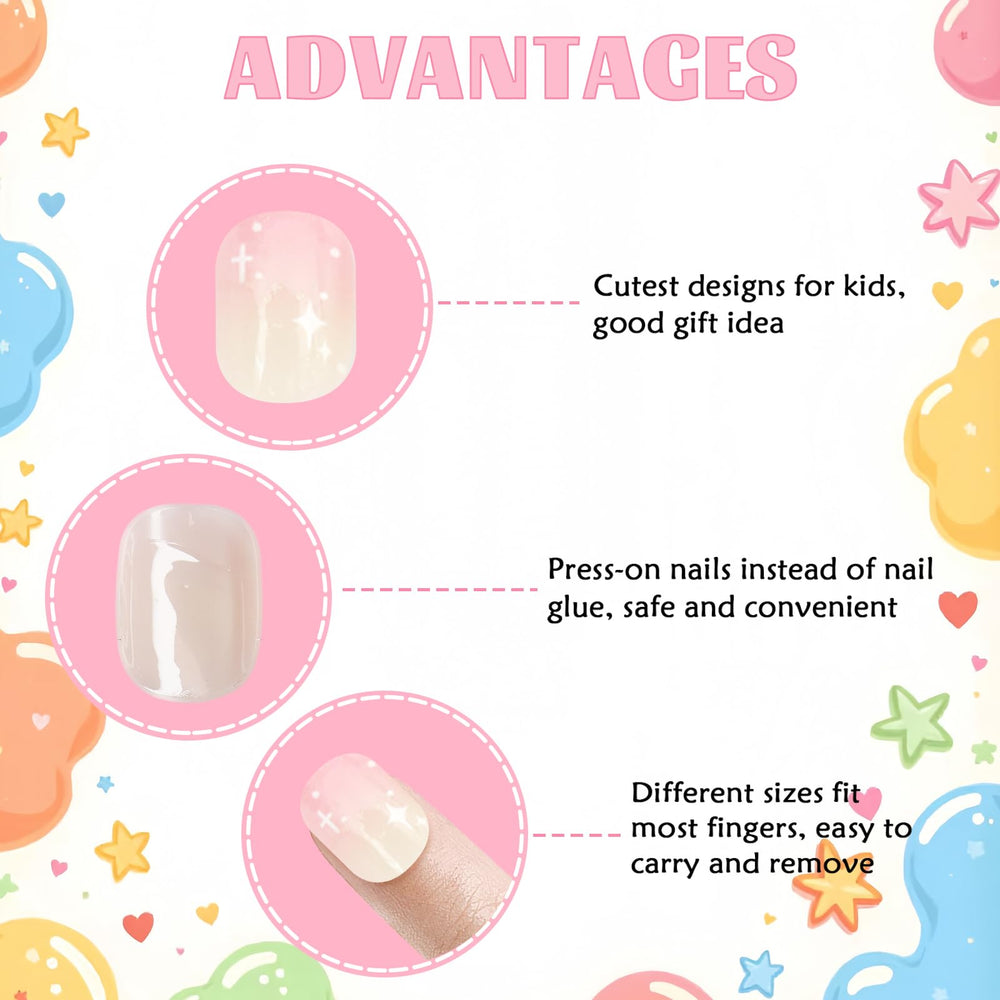 Laza nail application on child's hand demonstrating quick wear and neat results