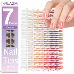 Laza front packaging showing full 210-piece cat eye nail set benefit instant variety