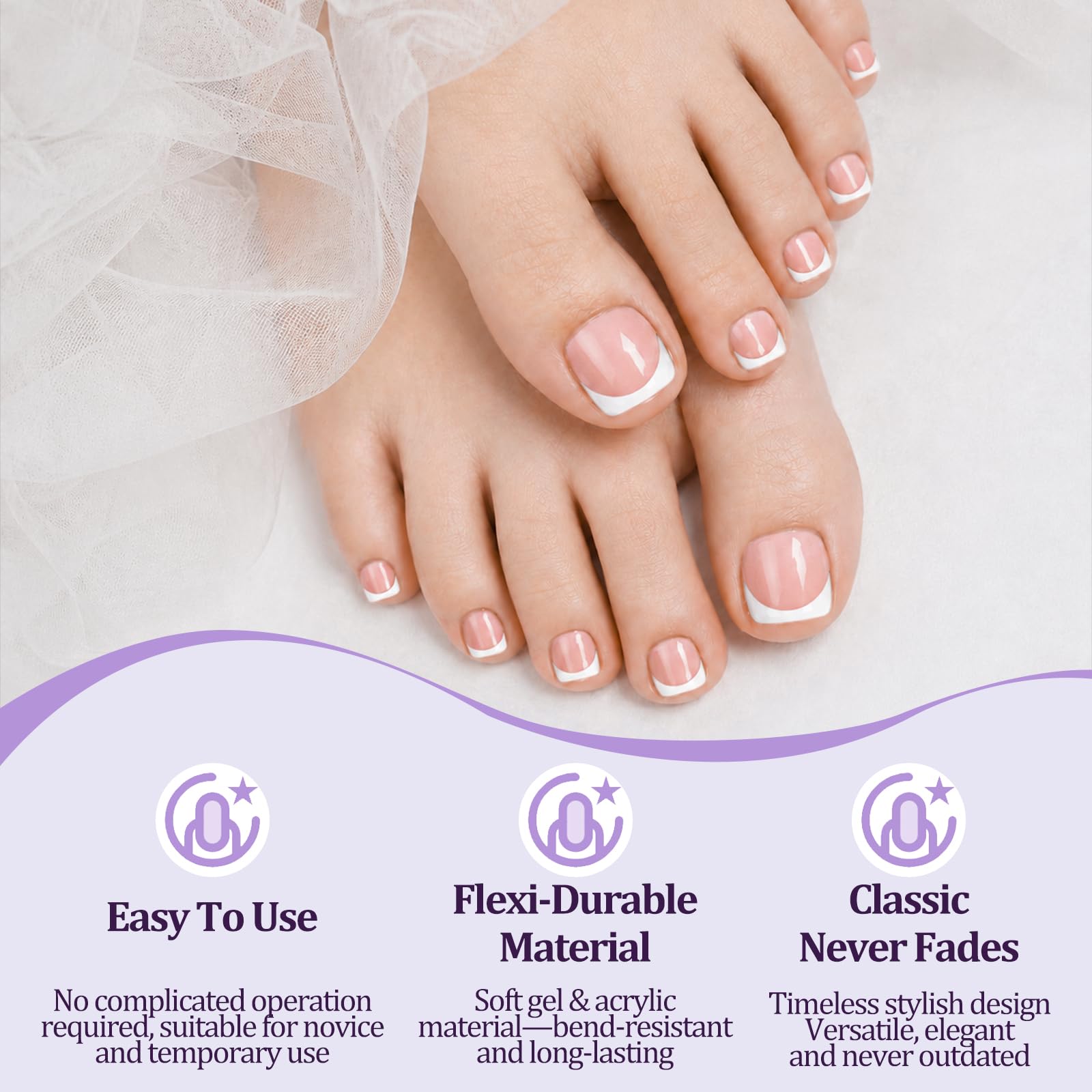 Laza close-up of soft gel texture demonstrating flexible fit and comfortable wear