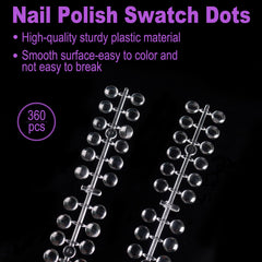 Laza close-up of transparent dot surface revealing smooth finish and true color