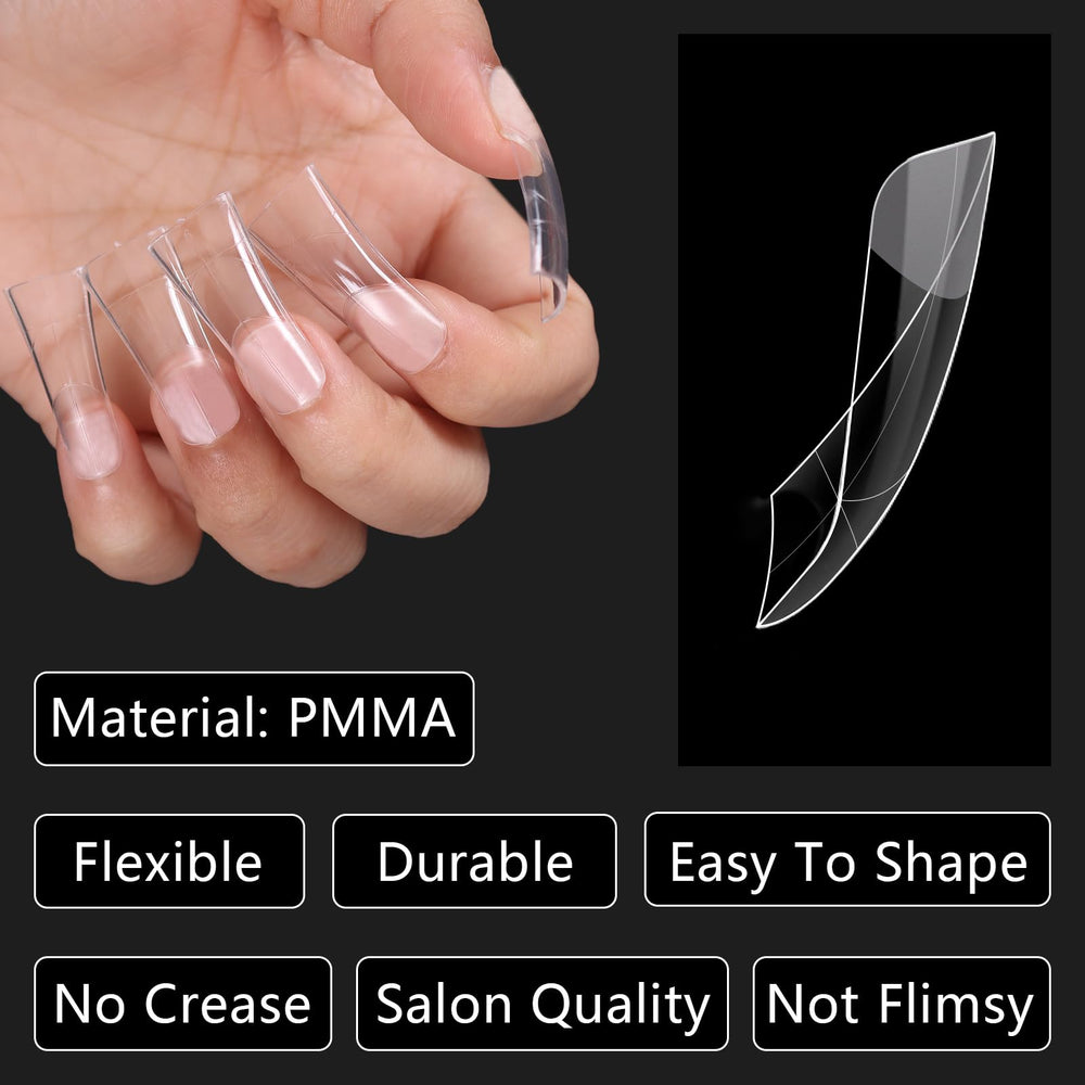 Laza close-up of auxiliary lines on tip for precise shaping and consistent French guides