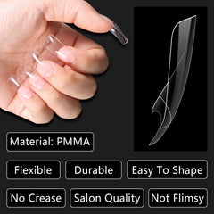 Laza close-up of flared wide edge offering ample space for nail art
