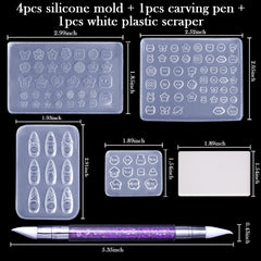 Laza double-head carving pen poised over mold to demonstrate precise filling