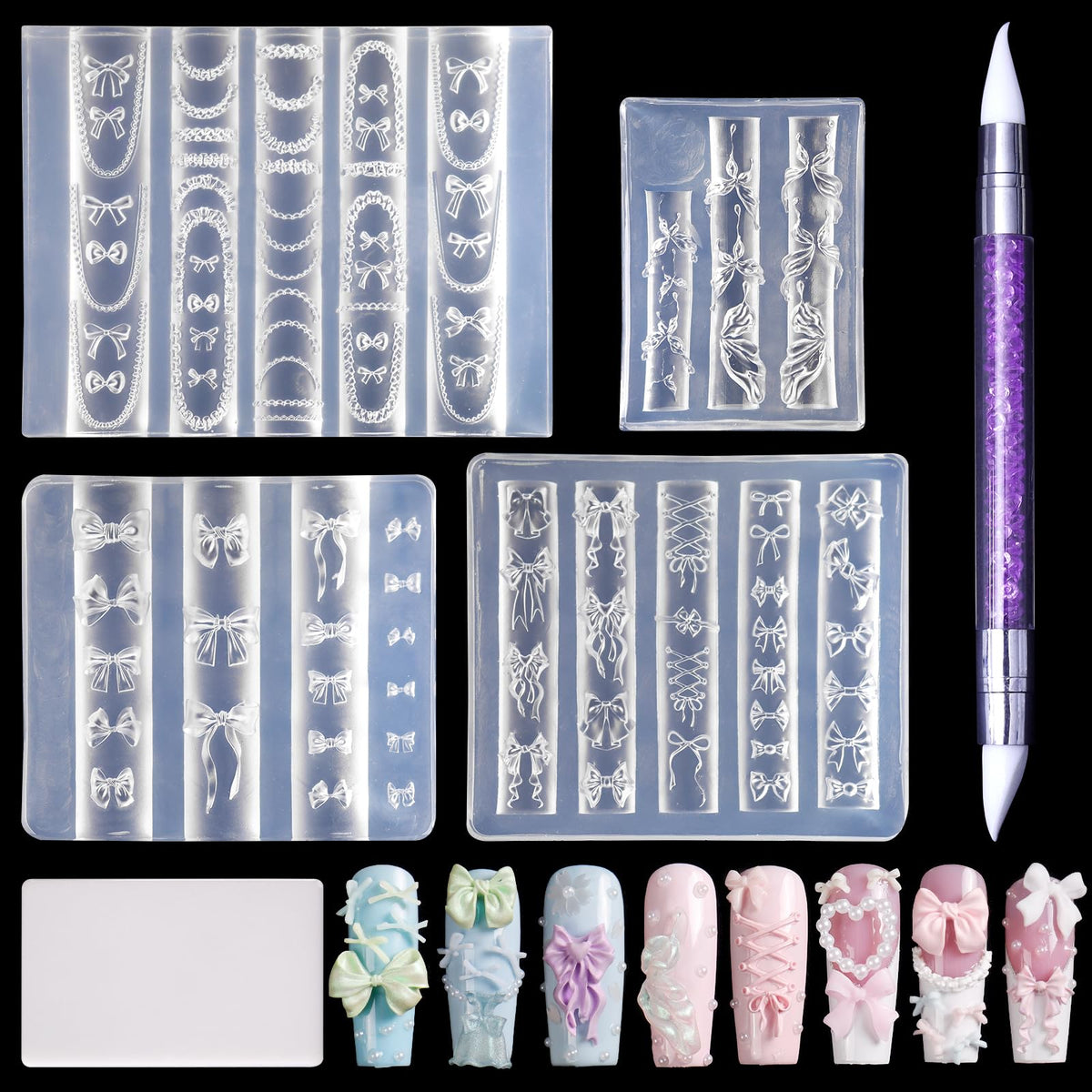 Laza front packaging with four silicone molds showing kit contents and convenience