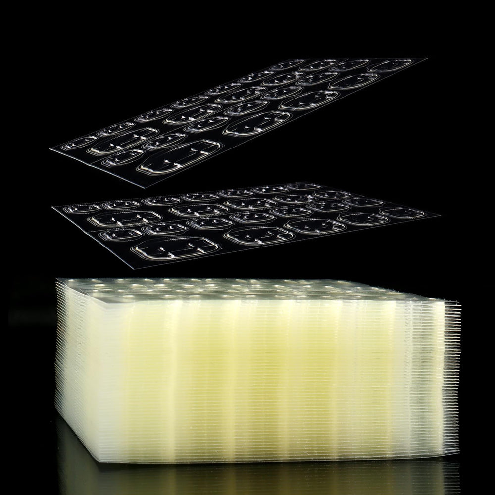Laza front packaging showing 50 sheets and 1200 tabs for quick application