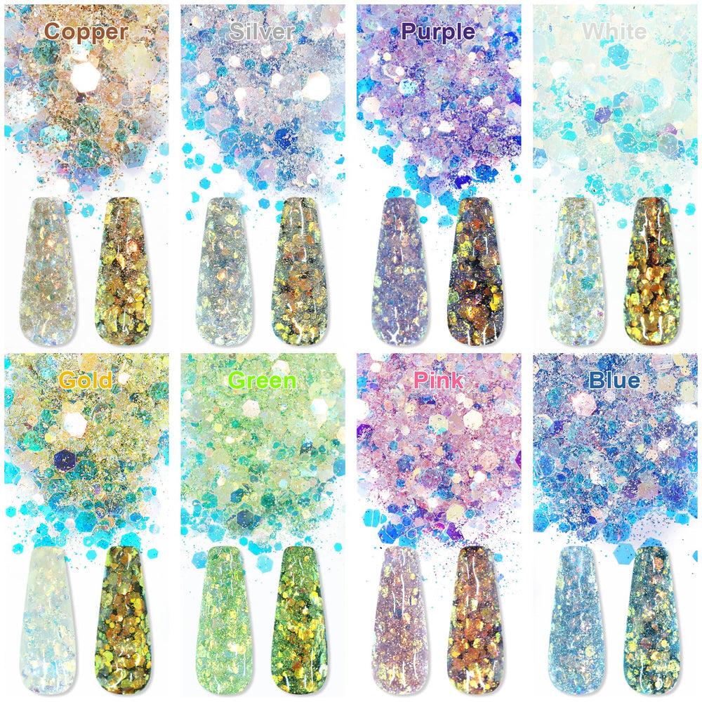 Laza glitter mixed into resin pendant creating shimmering jewelry accents