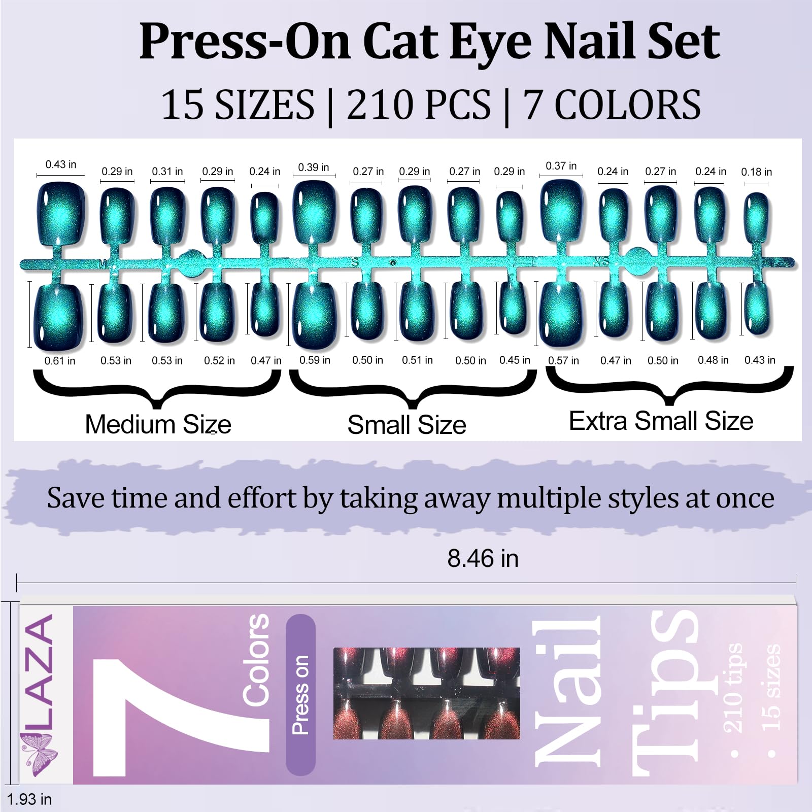 Laza glossy finish reflecting light to enhance multi-hue cat-eye benefit