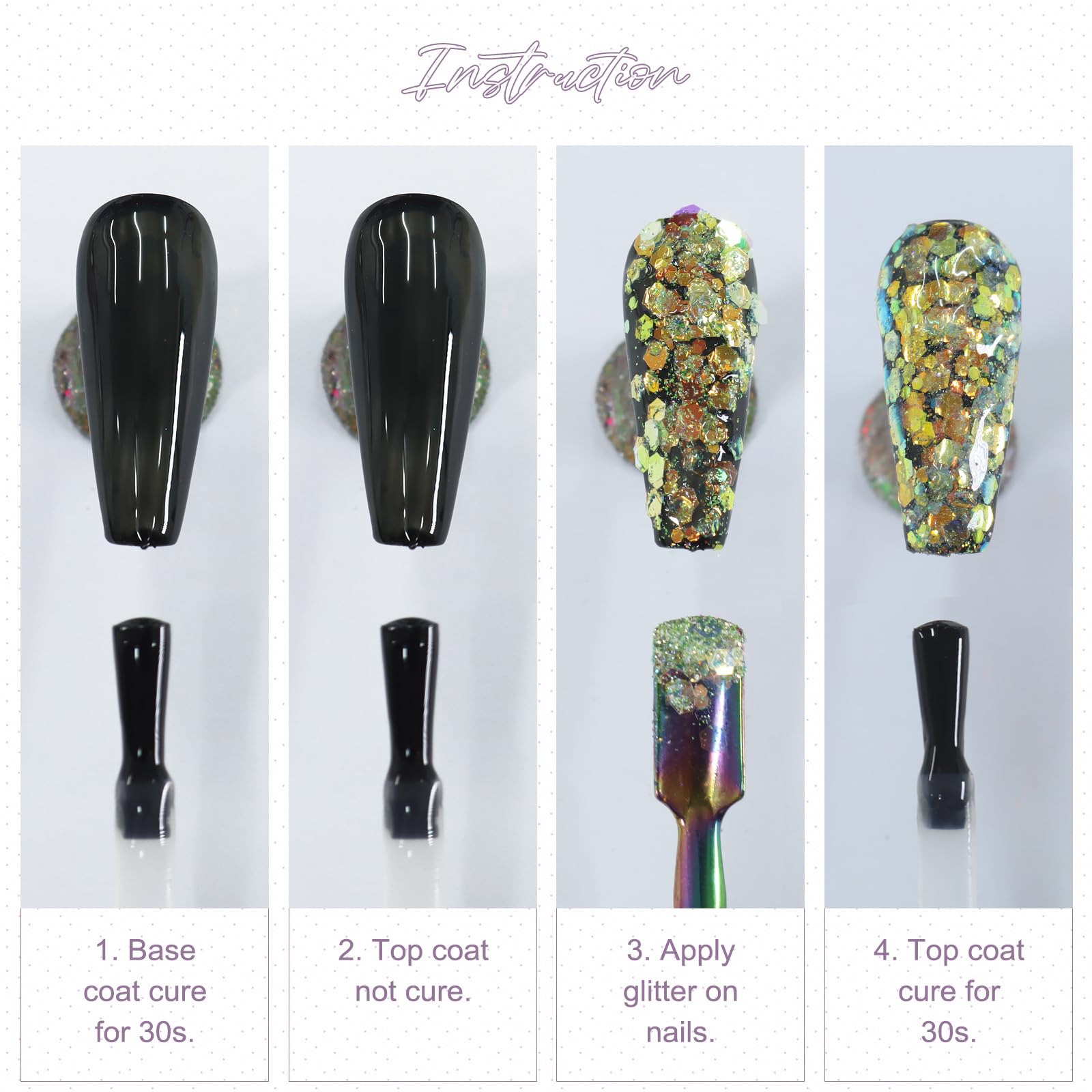 Laza glitter jar next to coin to show portable size and travel convenience