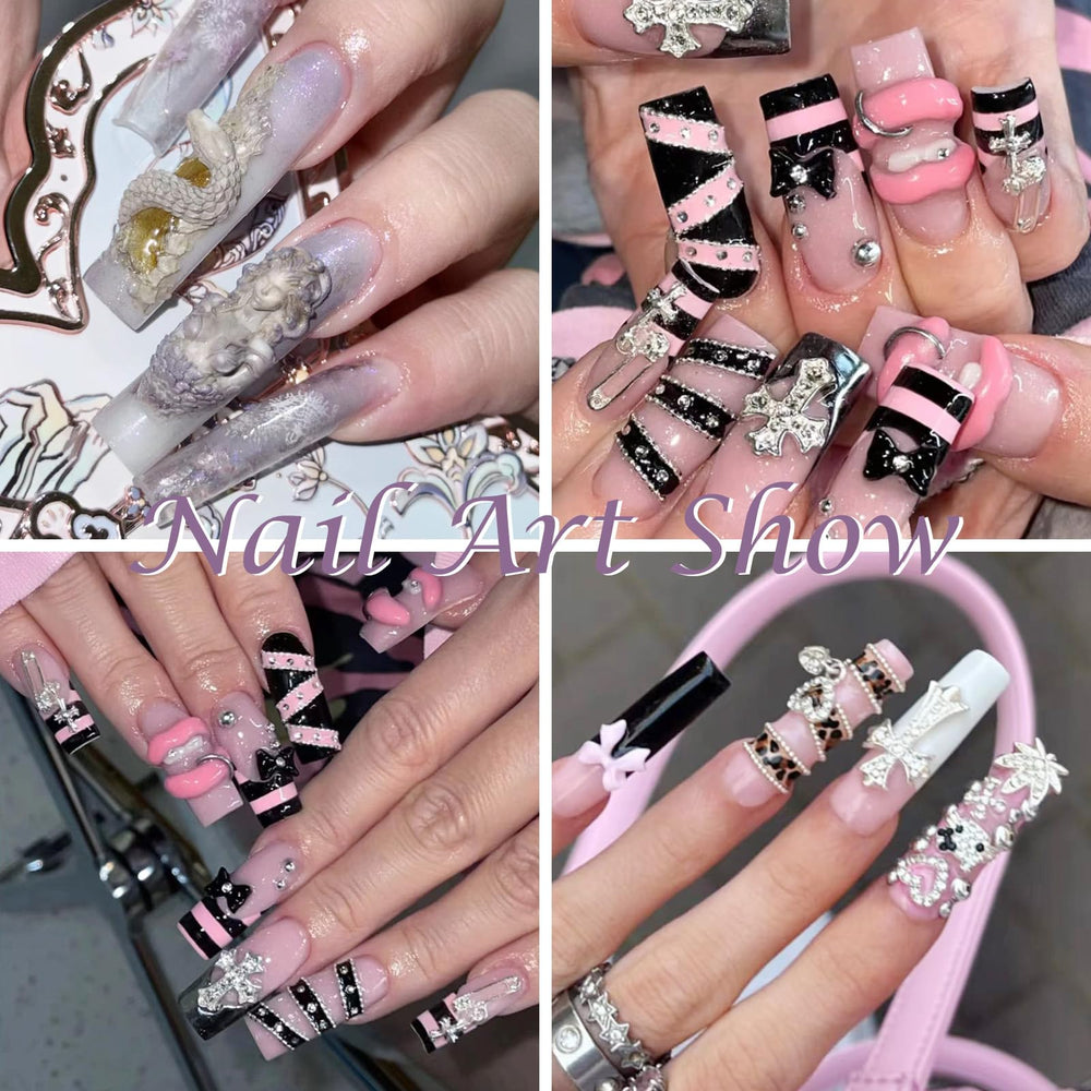 Laza salon lifestyle setup with molds and cured charms showing professional workflow