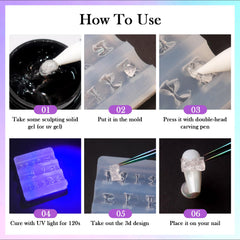 Laza nail application with flower charm demonstrating elevated nail design and professional look