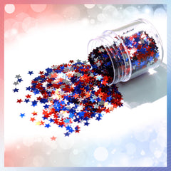 Laza star glitter on nail tips demonstrating precise placement and pop