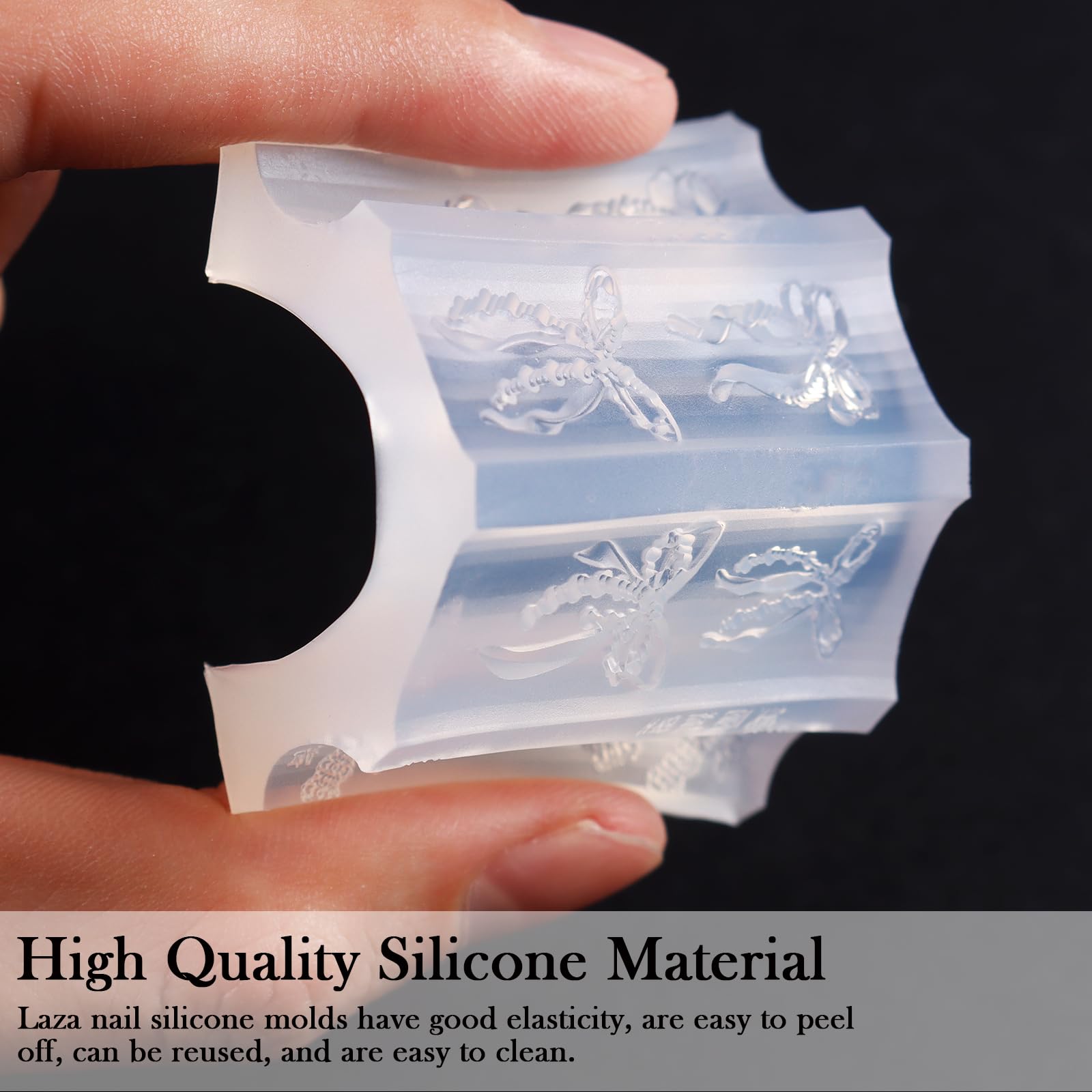 Laza resin charms made from molds demonstrating delicate lace