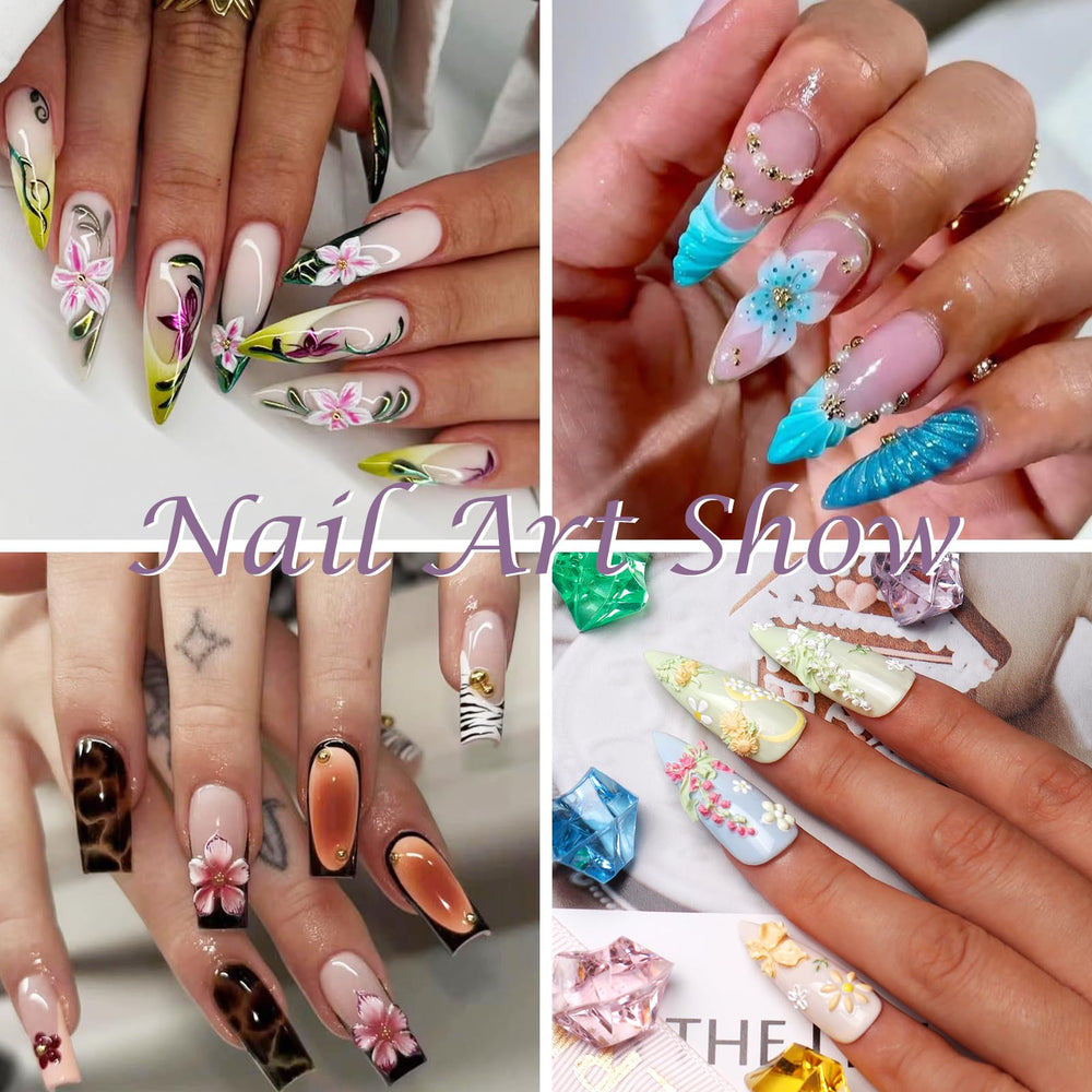 Laza size comparison with coin to show scale of floral charms for proper nail fit