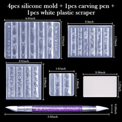 Laza double-ended sculpture pen and white scraper, precise filling and leveling