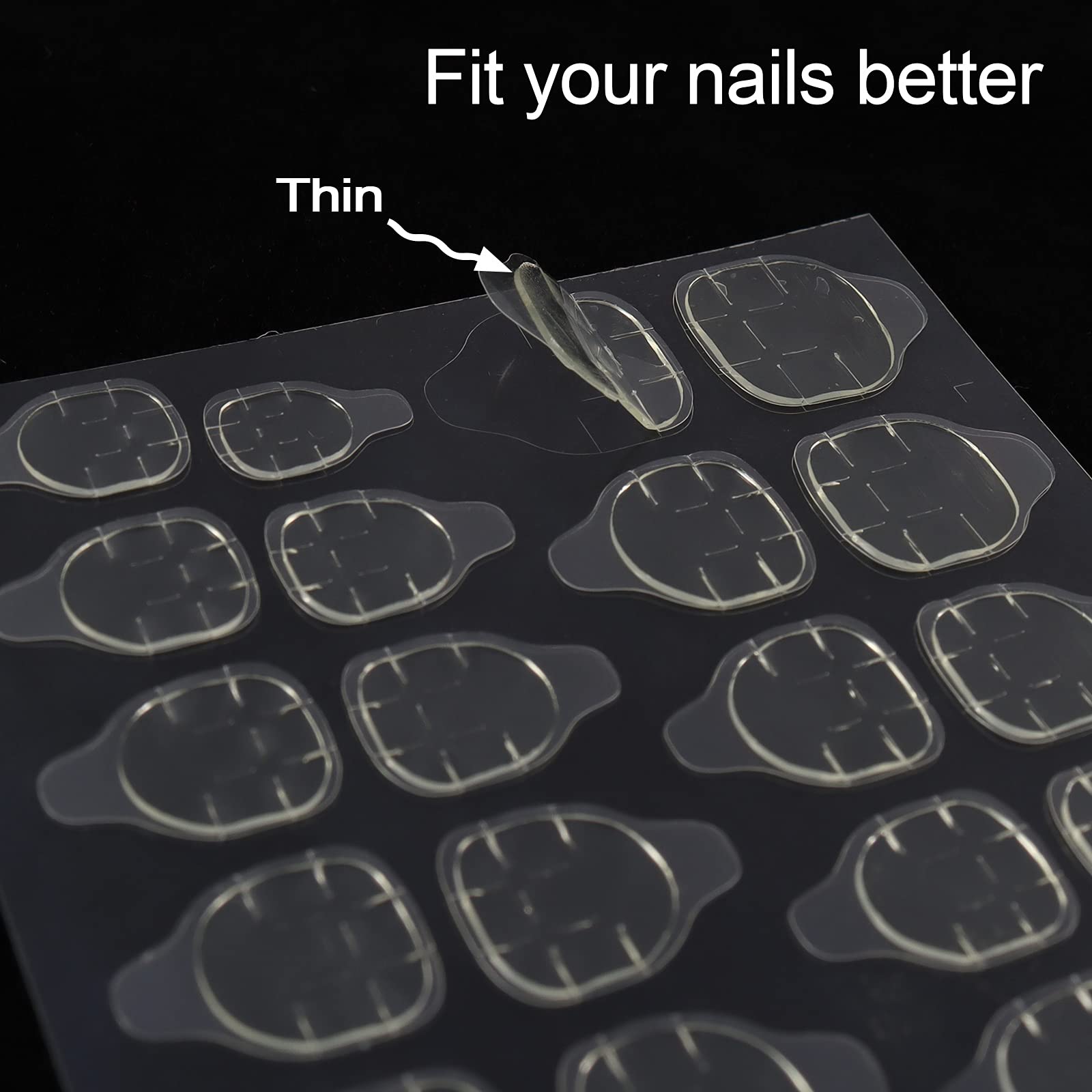 Close-up of Laza sheet texture and Germany jelly gel adhesive for reliable hold