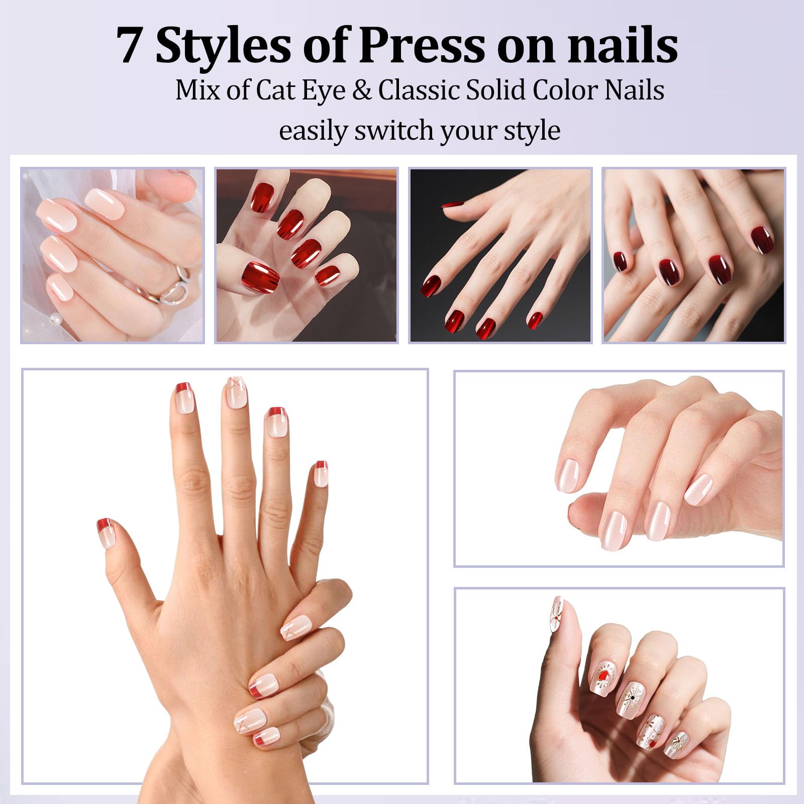 Laza layout of 15 sizes and numbered tips for easy size matching and fit