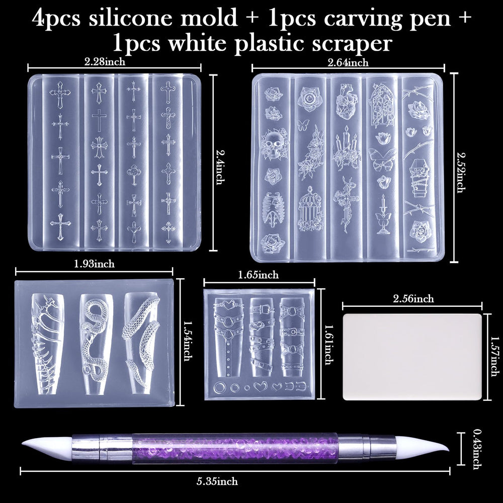 Laza snake mold texture closeup showing scales for realistic small charms