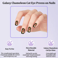 Laza close-up of cat-eye texture highlighting shimmering galaxy effect benefit